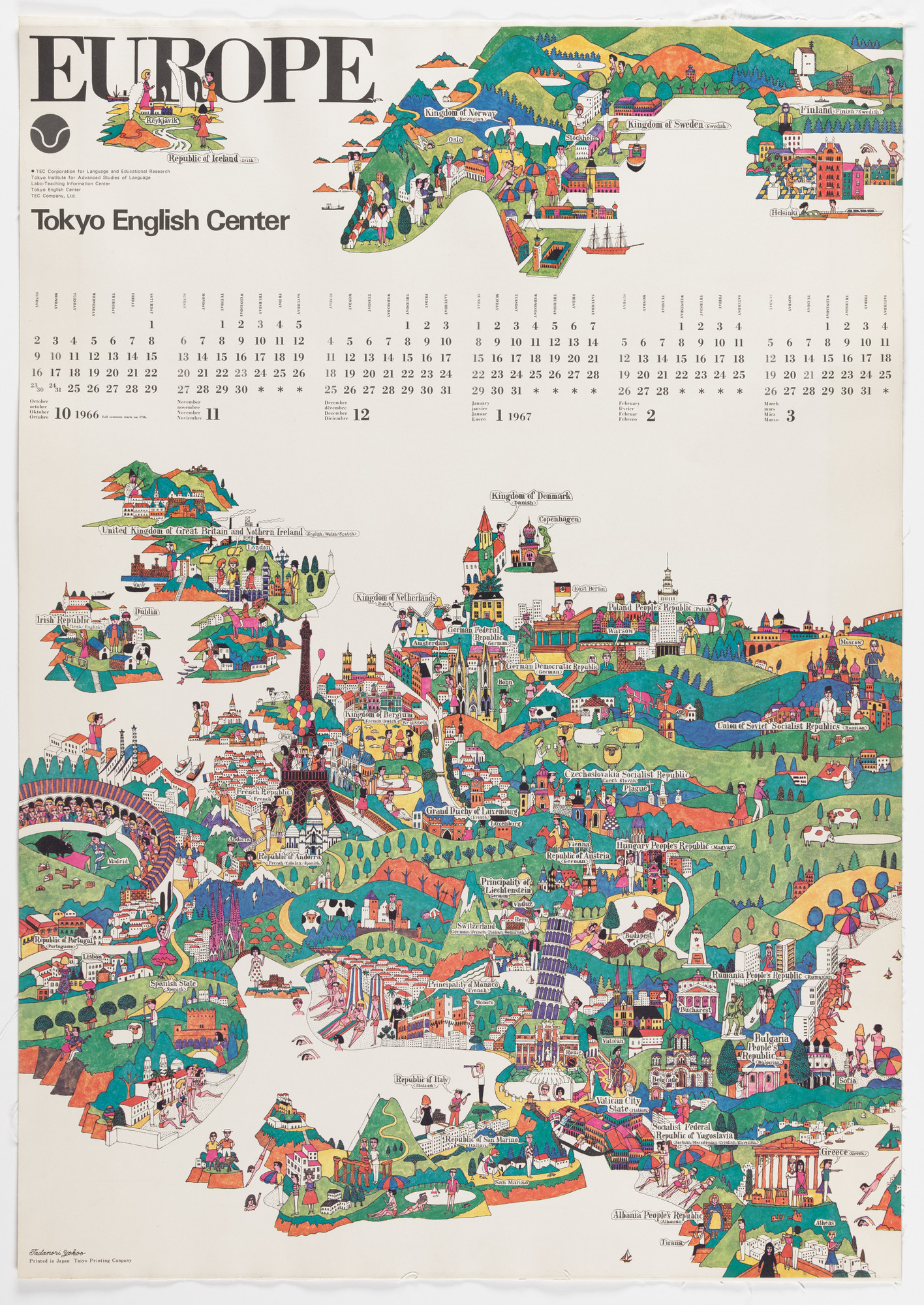 Tadanori Yokoo. Europe, Tokyo English Center