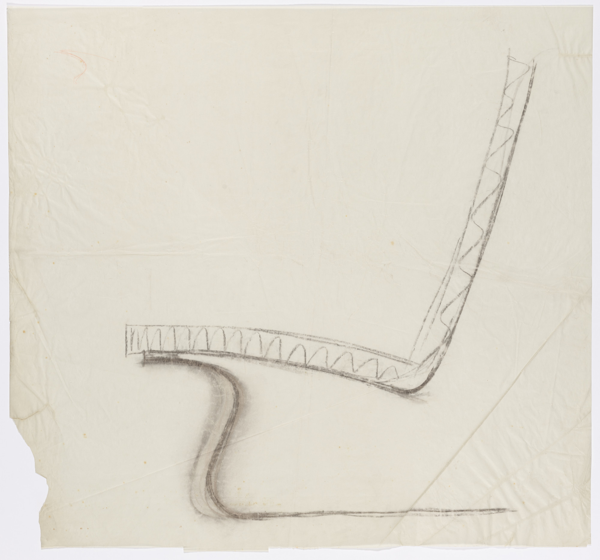 Ludwig Mies van der Rohe. Tugendhat Chair (Elevation sketch)