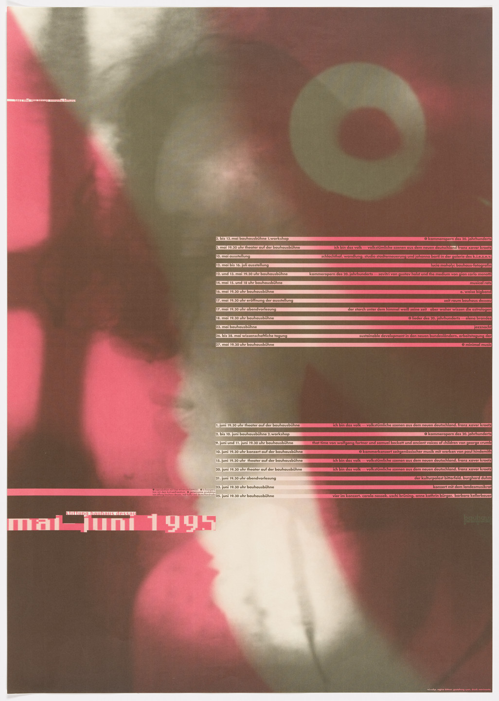Cyan, Sophie Alex, Wilhelm Ebentreich, Detlef Fiedler. Stiftung Bauhaus Dessau, Mai-Jun 1995. 1995