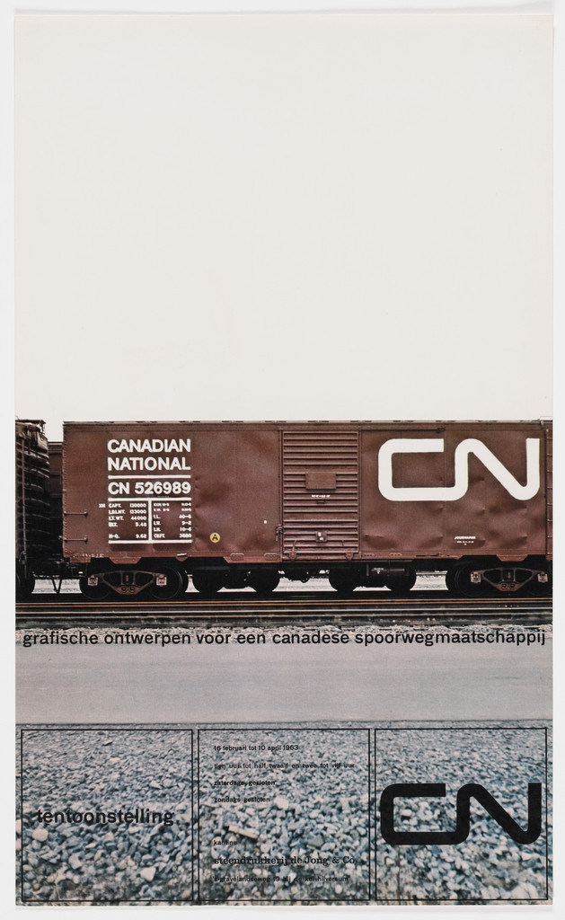 Exhibition of graphics of Canadian National Railways at the galleries of the Steendrukkerij de Jong & Co.