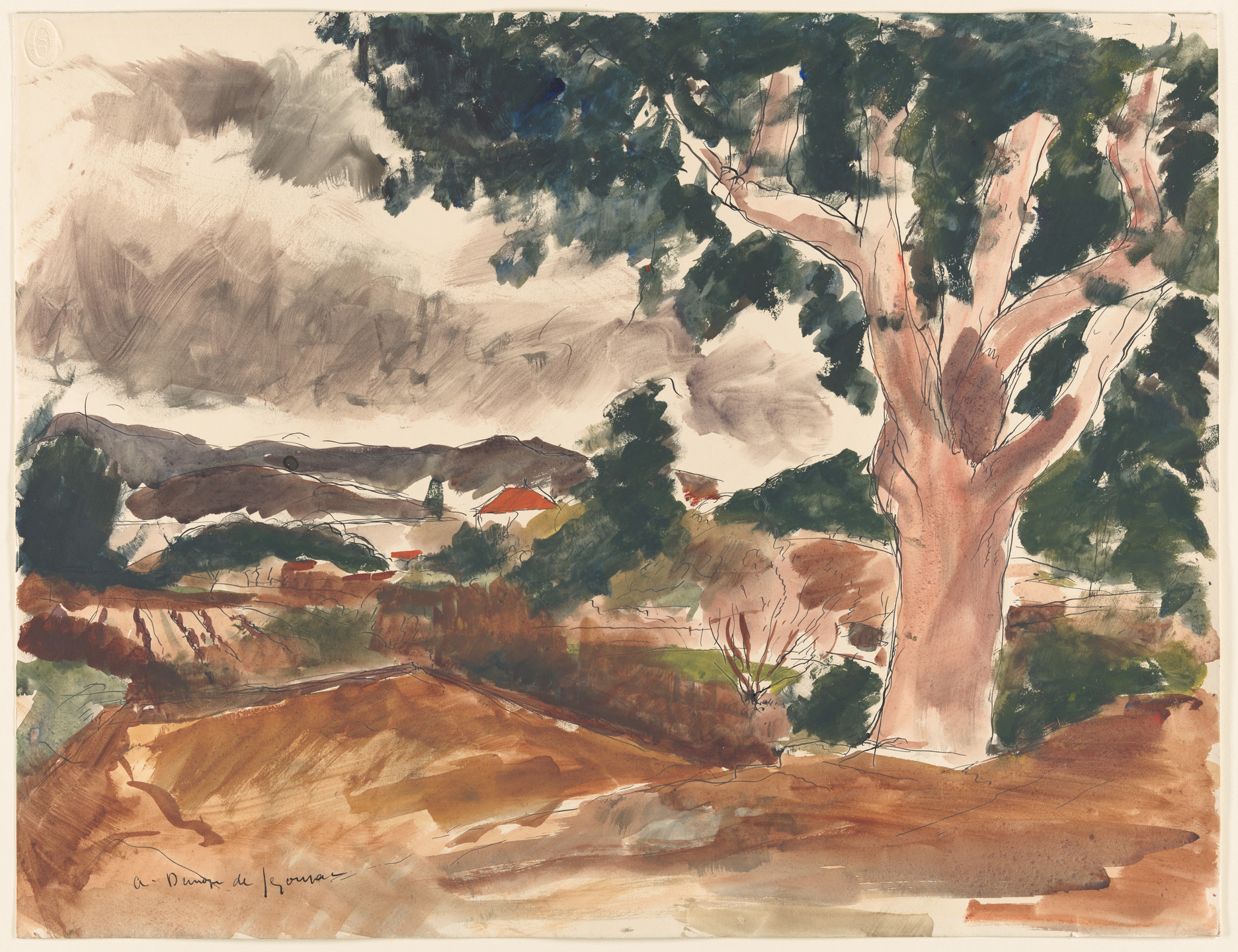 André Dunoyer de Segonzac. Landscape. c. 1928