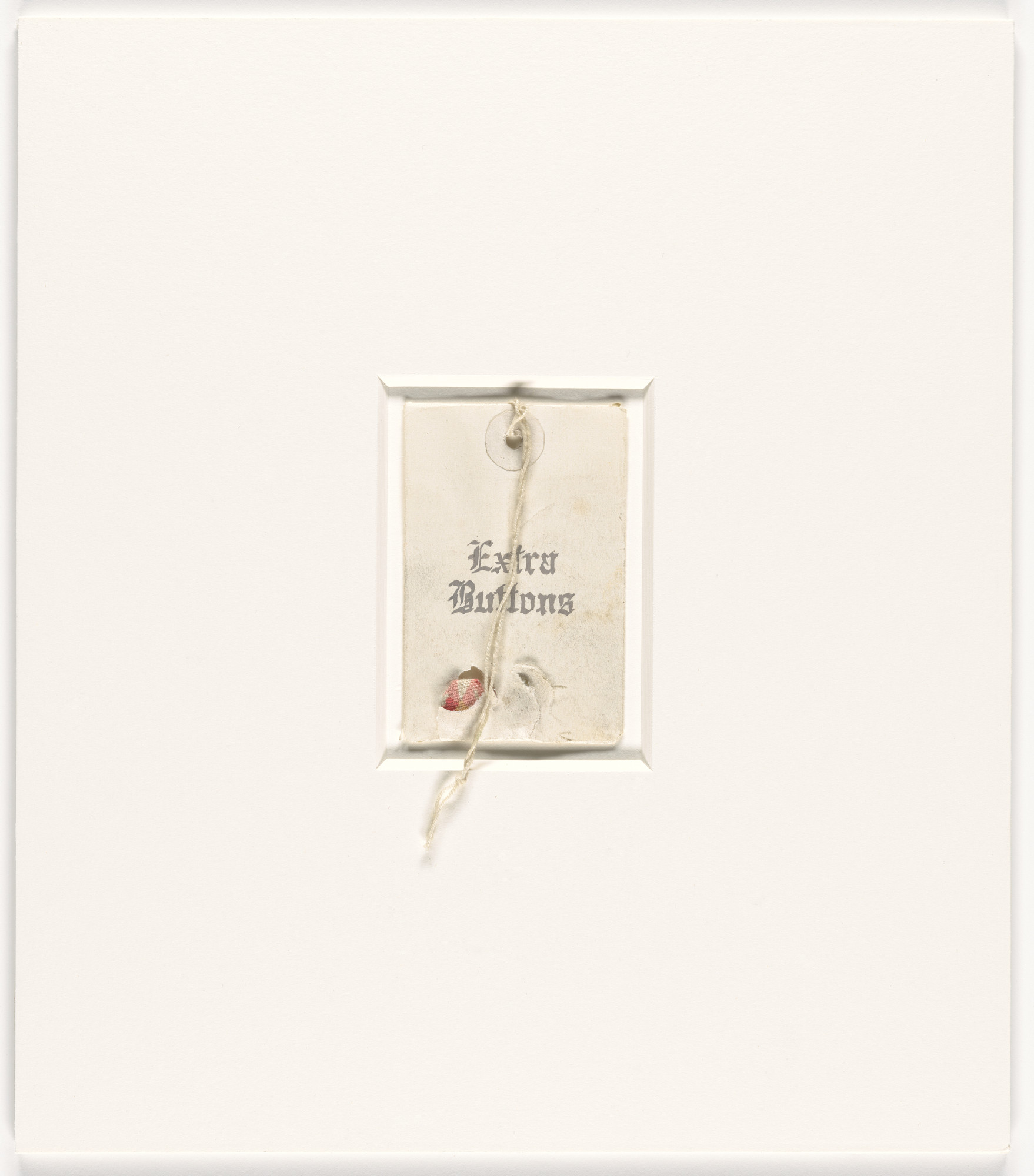 Robert Gober. Untitled (Extra Buttons)
