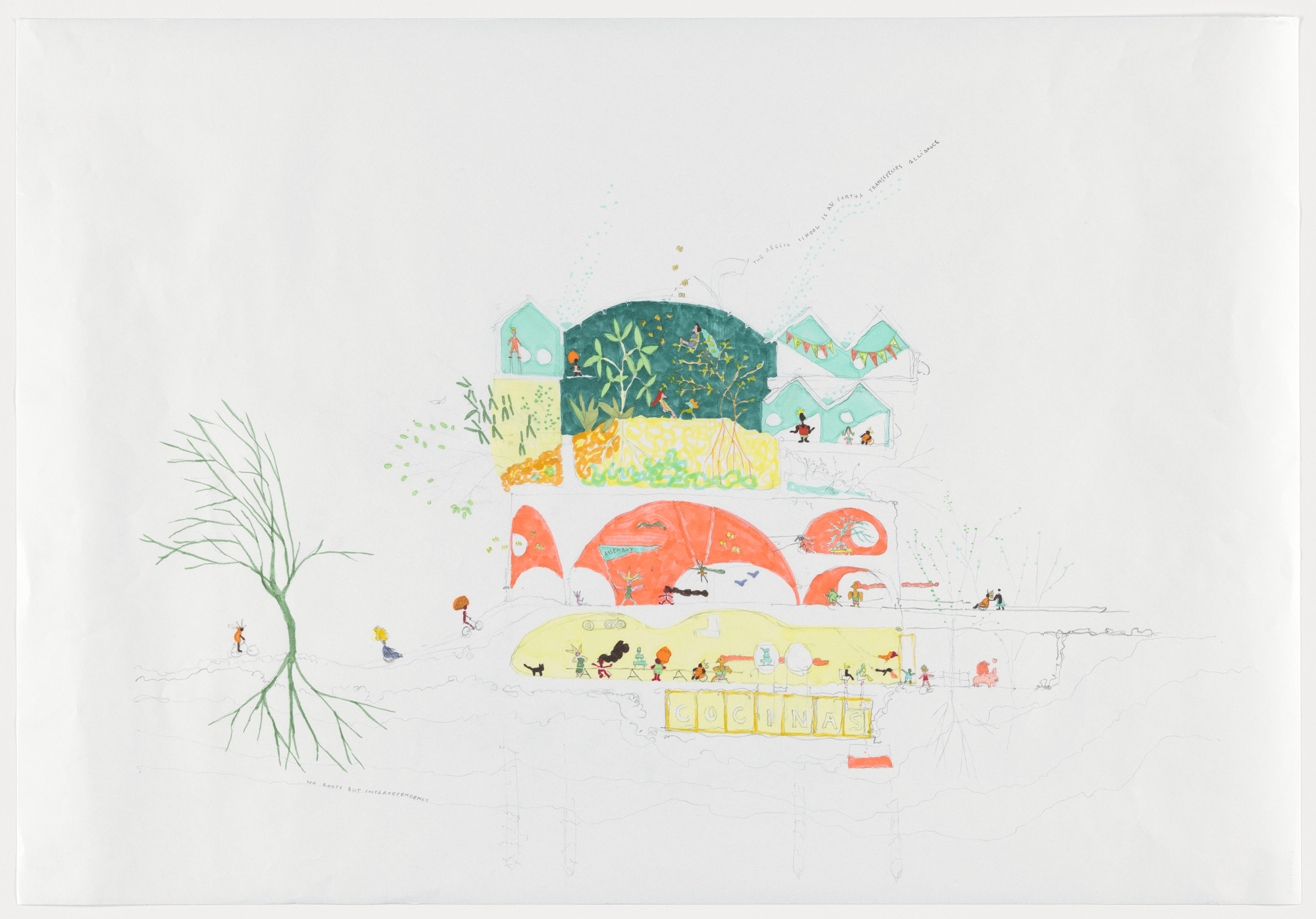 Andrés Jaque. Reggio School, Madrid, Spain