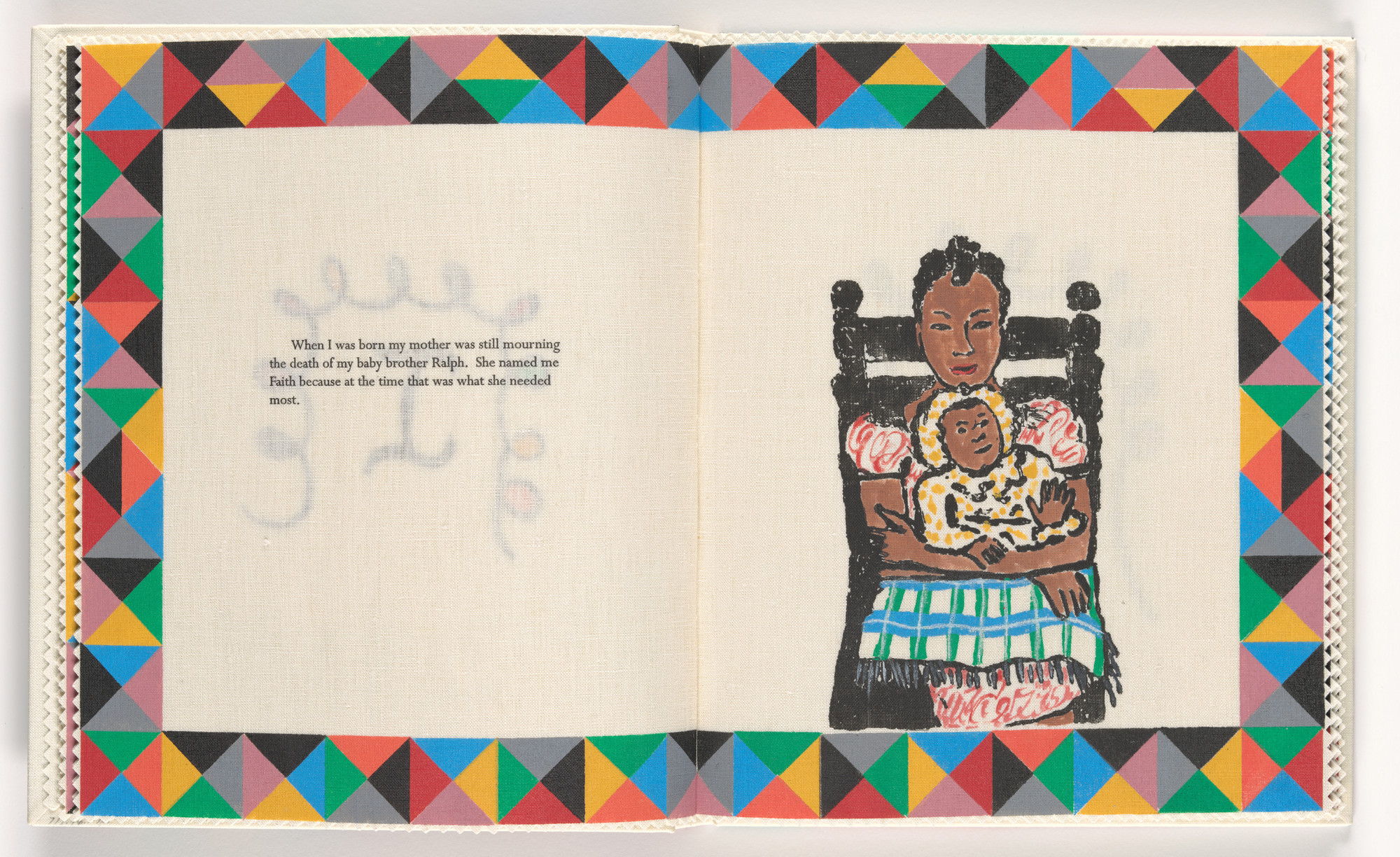 Faith Ringgold. Plate (folio 6) from Seven Passages to a Flight