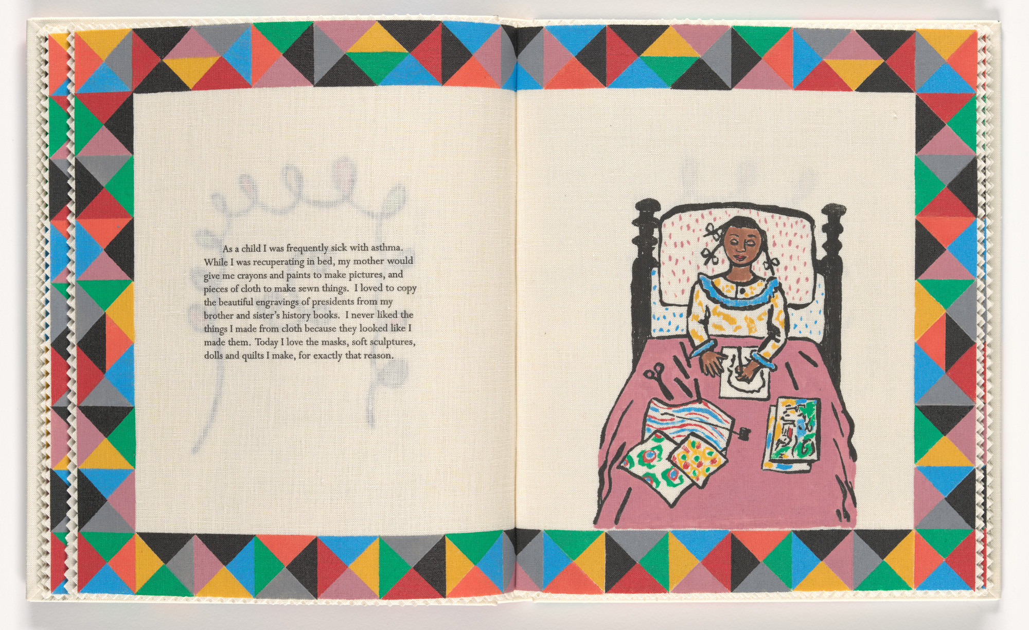 Faith Ringgold. Plate (folio 8) from Seven Passages to a Flight