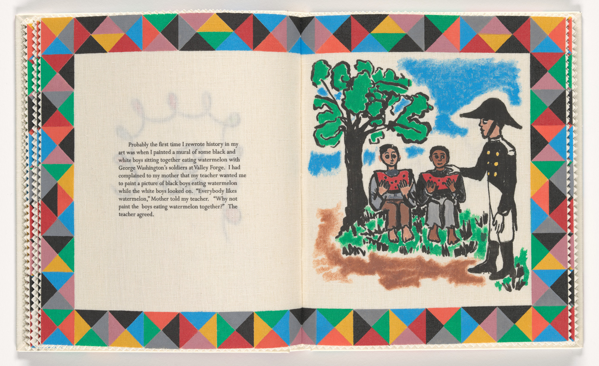 Faith Ringgold. Plate (folio 10) from Seven Passages to a Flight