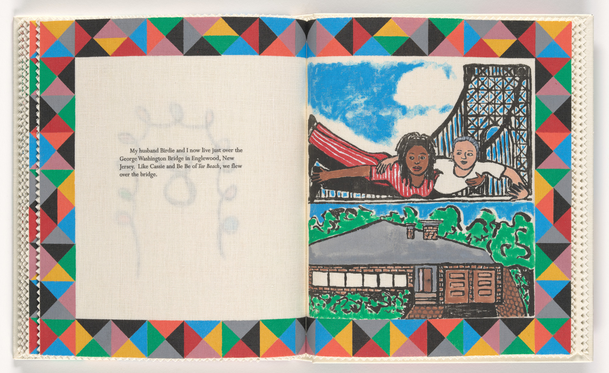 Faith Ringgold. Plate (folio 20) from Seven Passages to a Flight