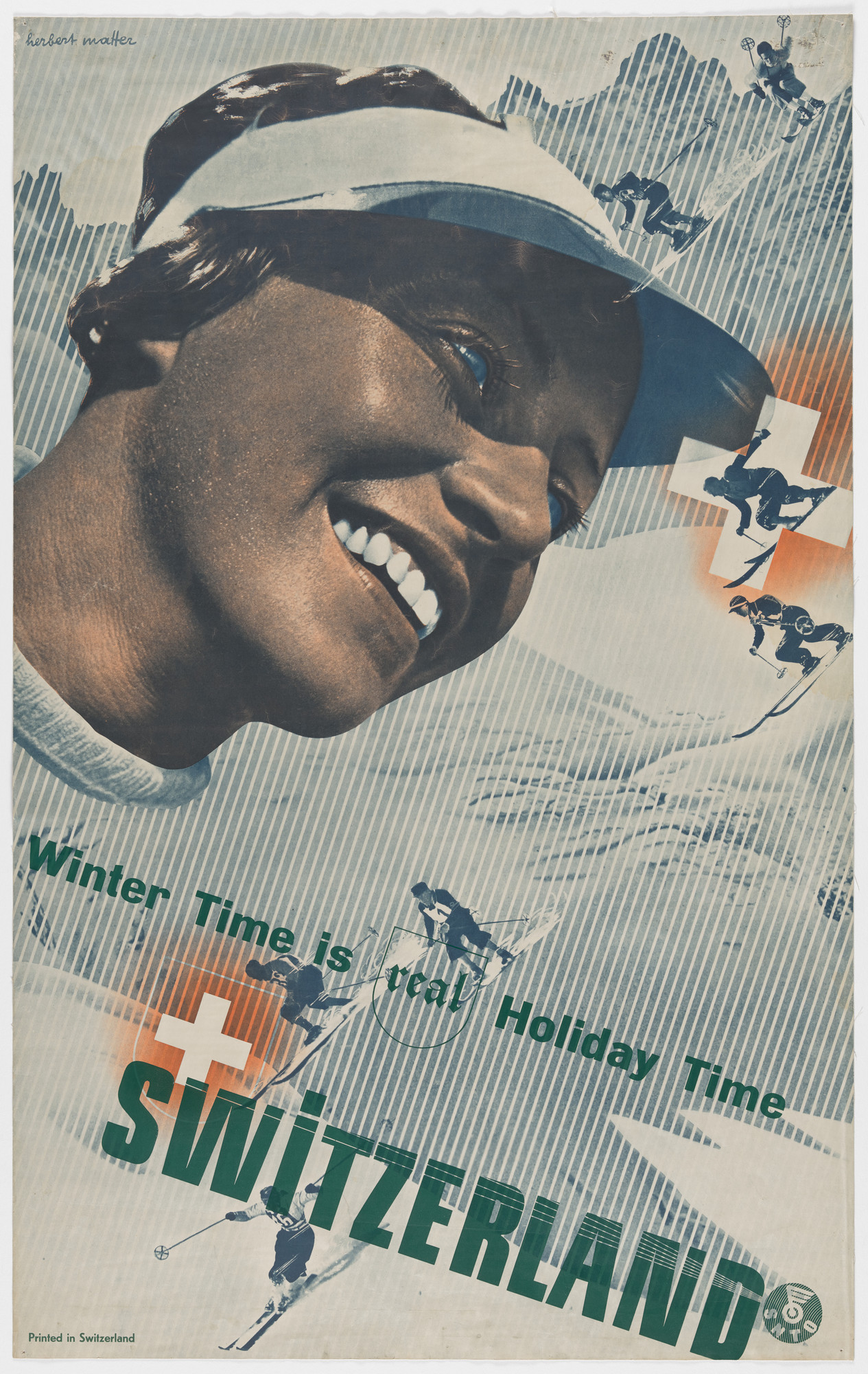 Herbert Matter. Winter Time is Real Holiday Time - Switzerland
