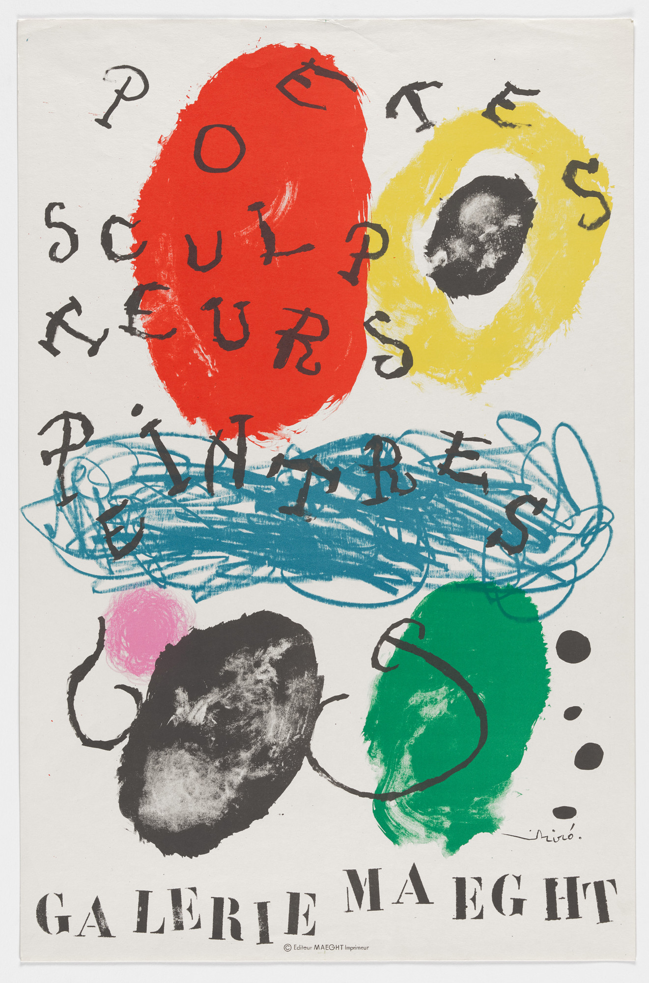 Joan Miró. Joan Miró: Poetes, Sculpteurs, Peintres - Galerie Maeght