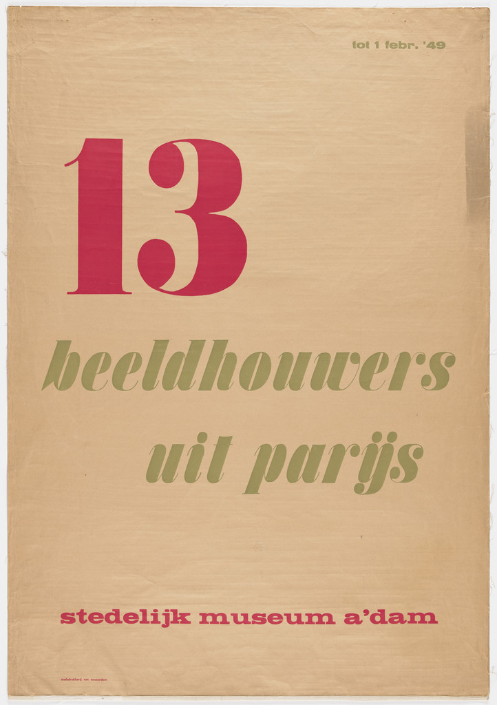 13 Beeldhouwers uit Parijs, Stedelijk Museum A'dam