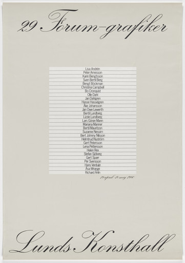 29 Forumgrafiker - Lunds Konsthall