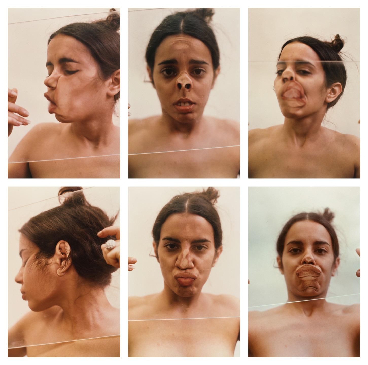 Ana Mendieta. Untitled (Glass on Body Imprints). 1972