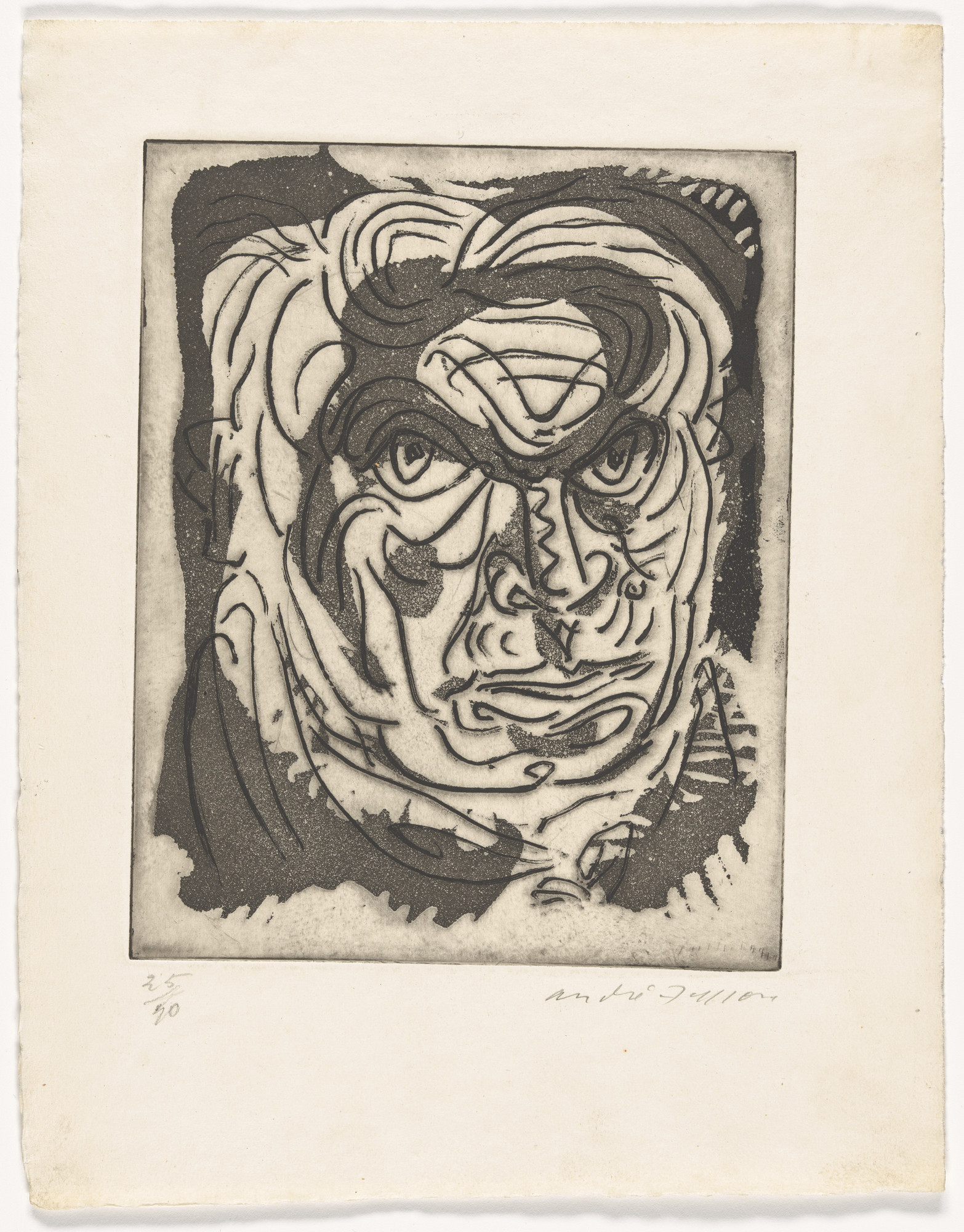 André Masson. Le misanthrope (Self-Portrait)