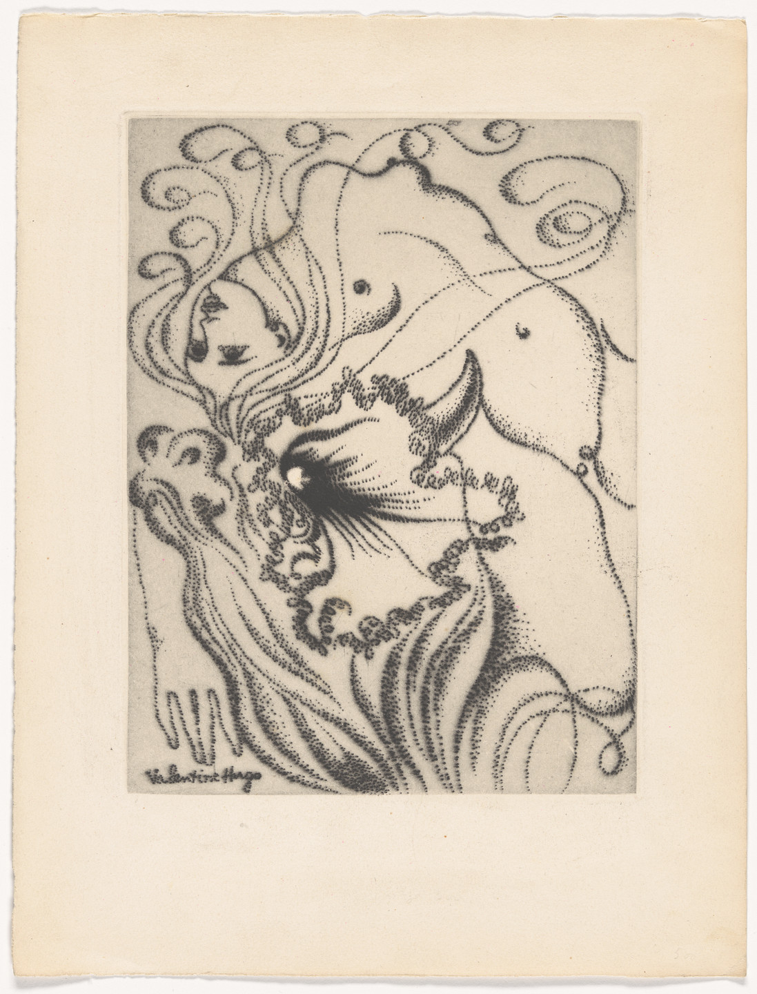 Valentine Hugo. Untitled from the portfolio Alternance (Alternation). 1946