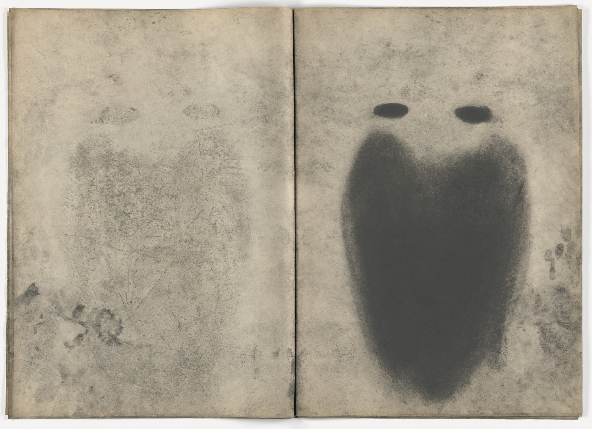 Miriam Cahn. Lesen im Staub, D.W.L. (Das Wilde Leben),. 1984