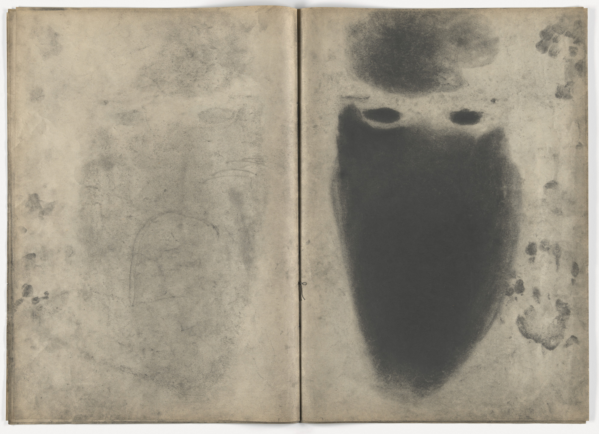 Miriam Cahn. Lesen im Staub, D.W.L. (Das Wilde Leben),. 1984