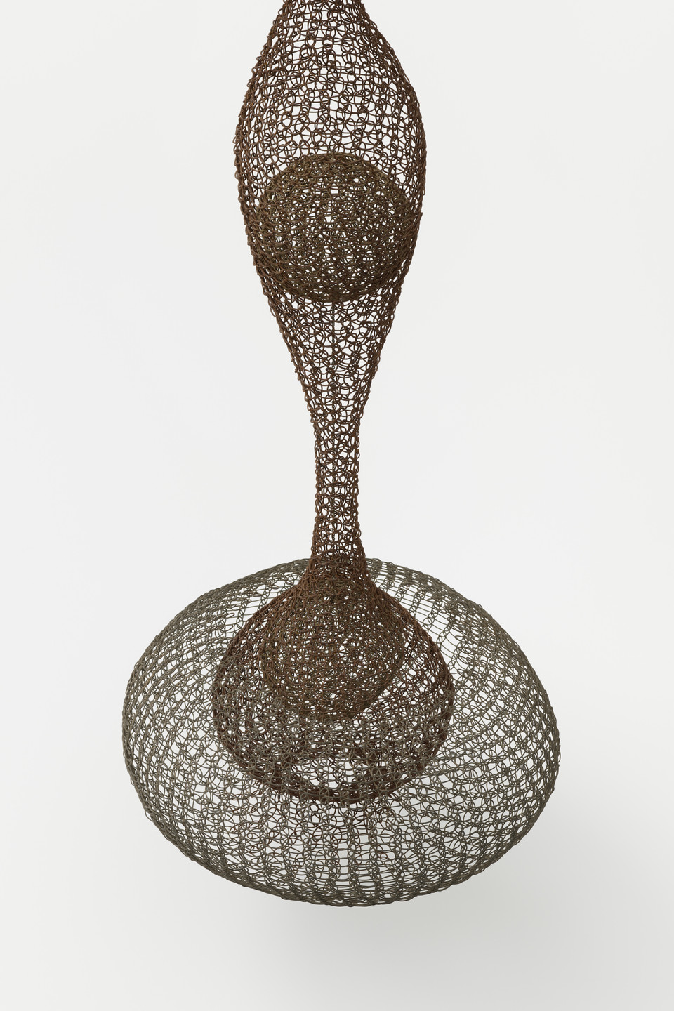 Ruth Asawa. Untitled (S.398, Hanging Eight-Lobed, Four-Part, Discontinuous Surface Form within a Form with Spheres in the Seventh and Eighth Lobes). c. 1955