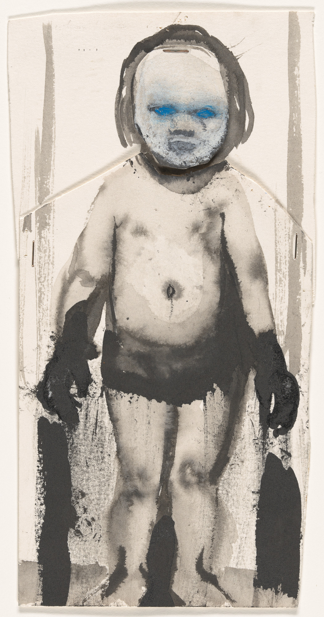 Marlene Dumas. Baby with Blue Face