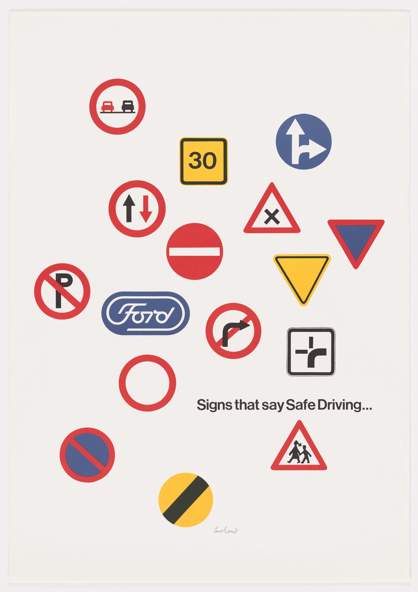 Paul Rand. Illustration from Ford presentation book
