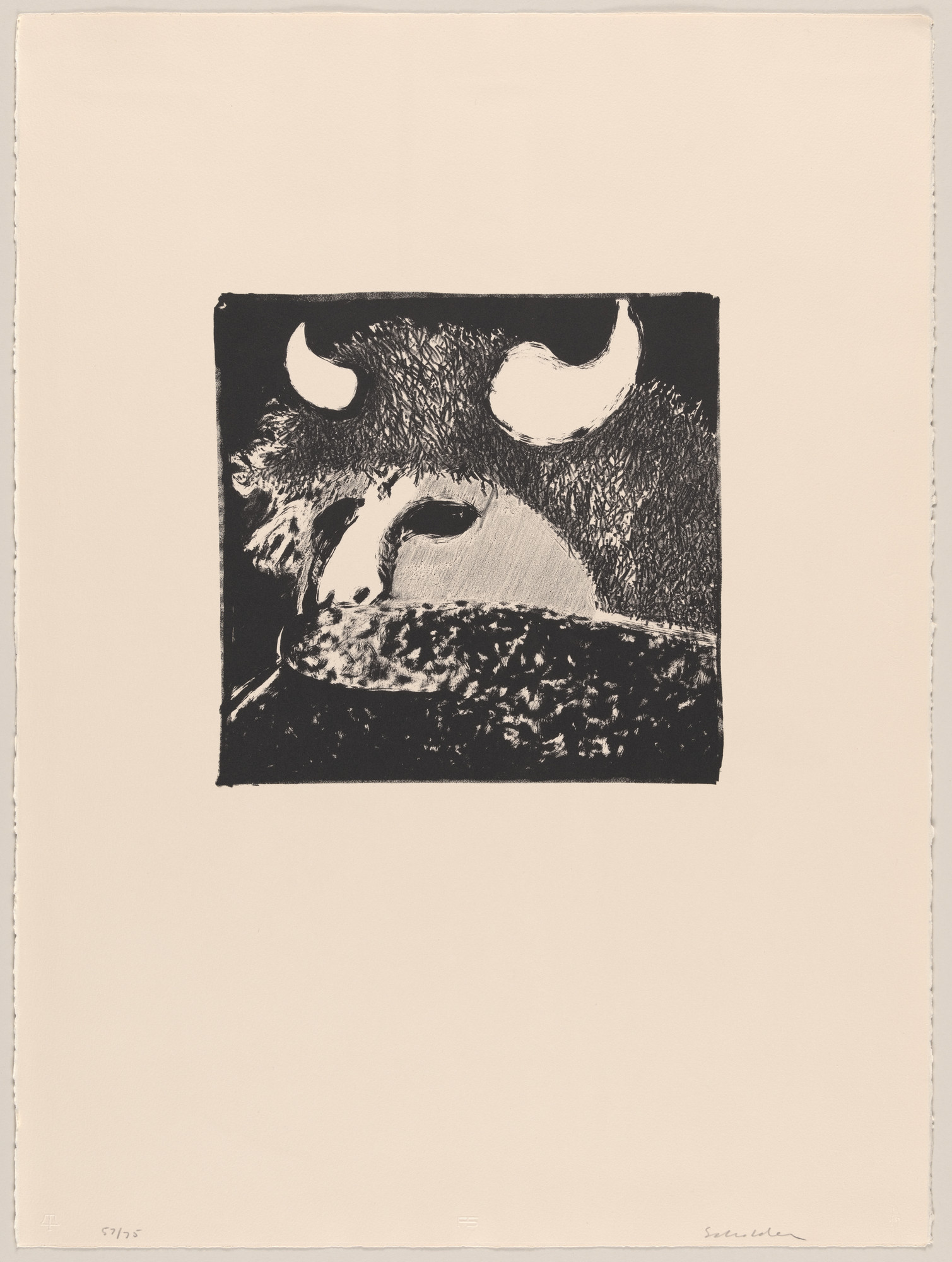 Fritz Scholder. Buffalo Dancer from the portfolio Indians Forever