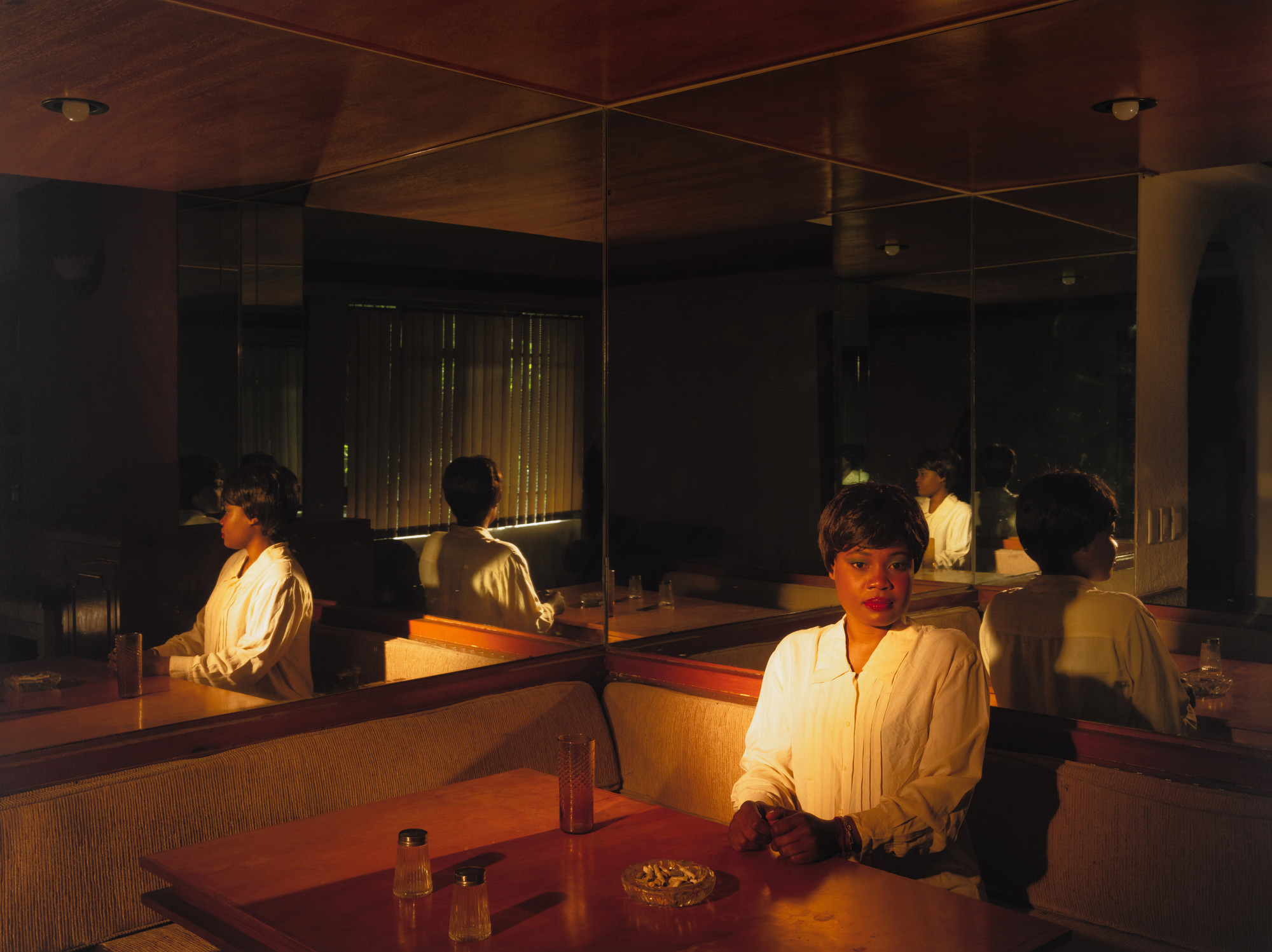 Tania Franco Klein. Mirrored Table, Person (Subject #1)