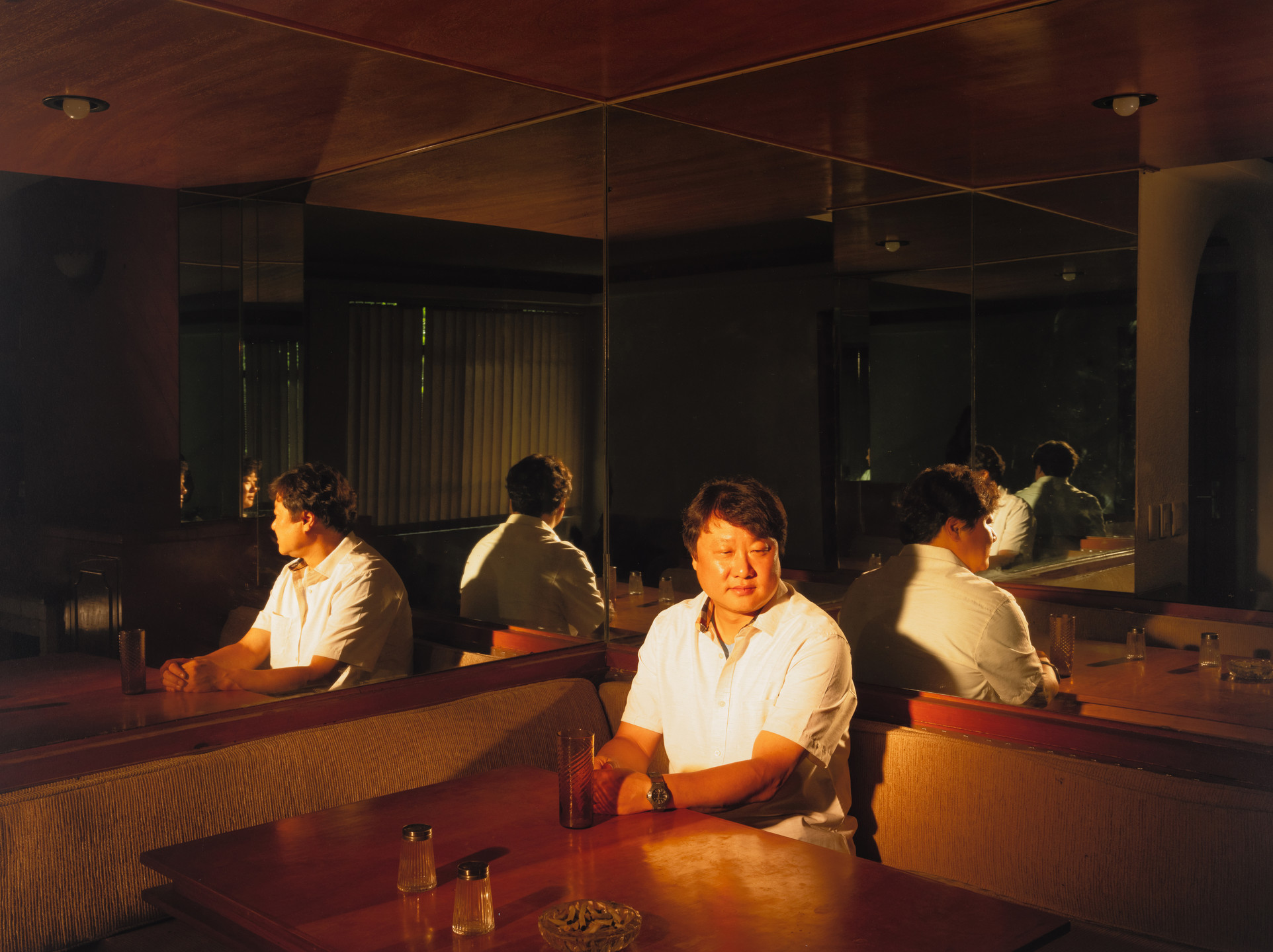 Tania Franco Klein. Mirrored Table, Person (Subject #13). 2022