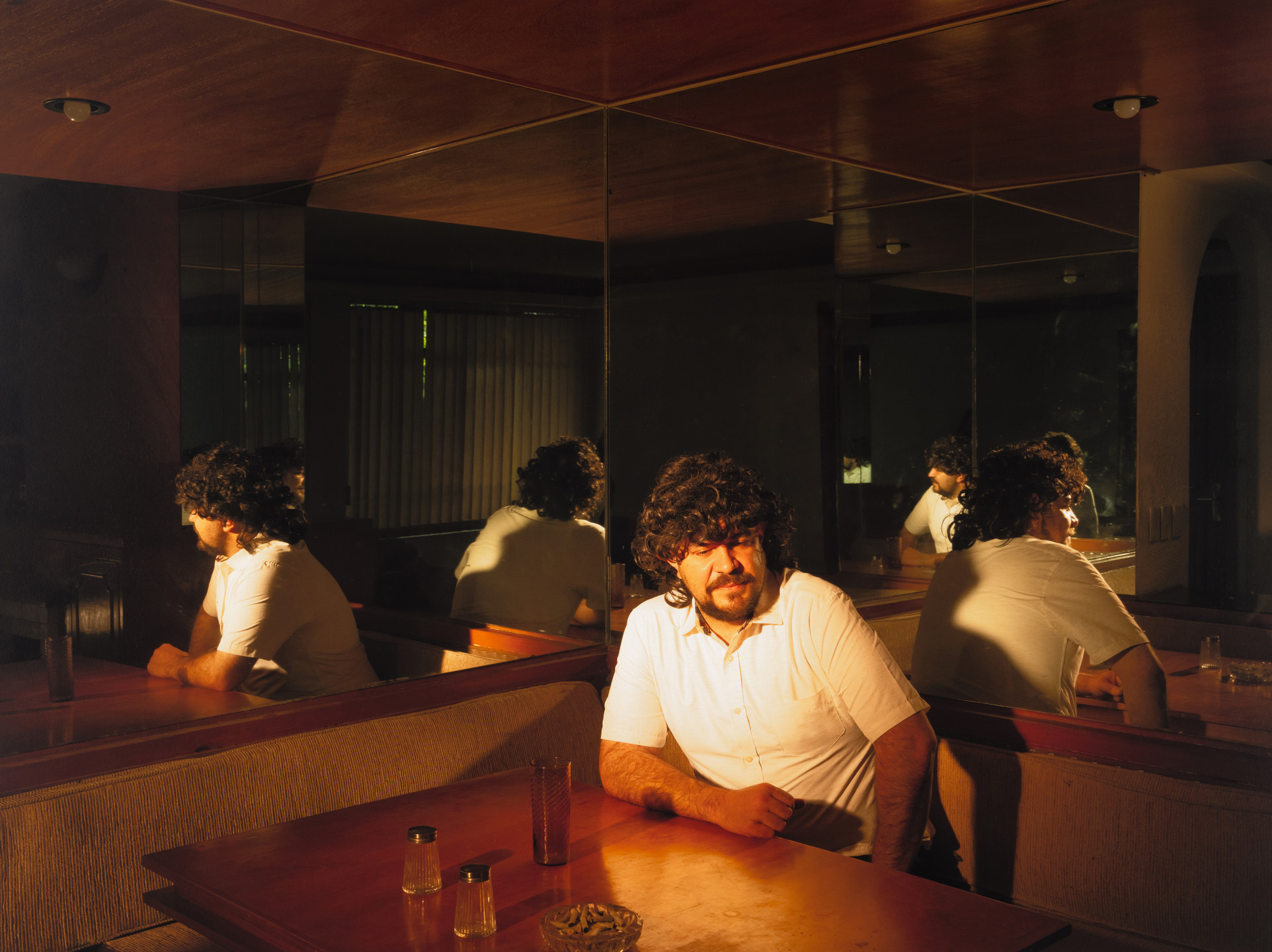 Tania Franco Klein. Mirrored Table, Person (Subject #10). 2022