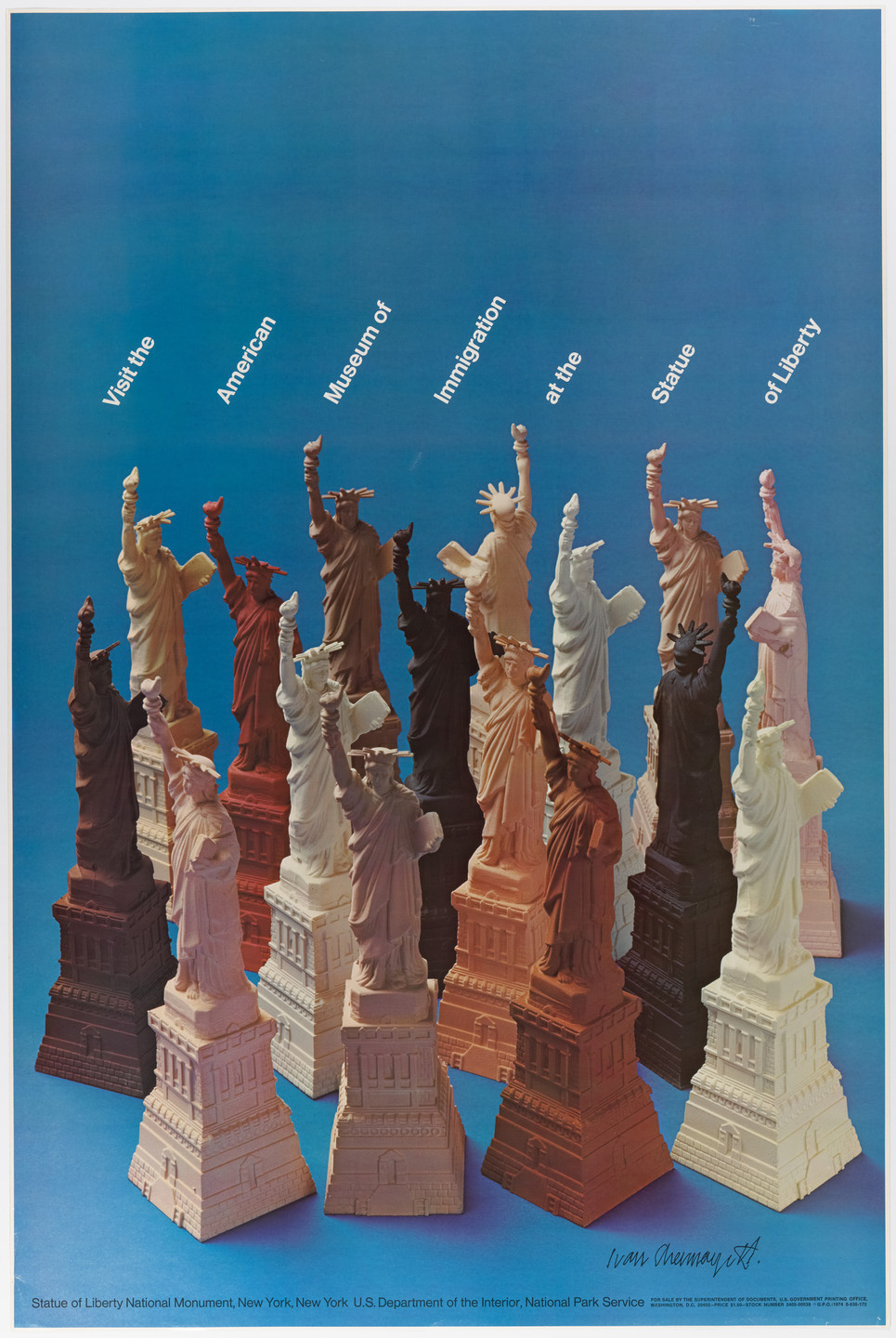 Ivan Chermayeff, Thomas Geismar, Bruce Blackburn. Visit the Museum of Immigration at the Statue of Liberty. 1974
