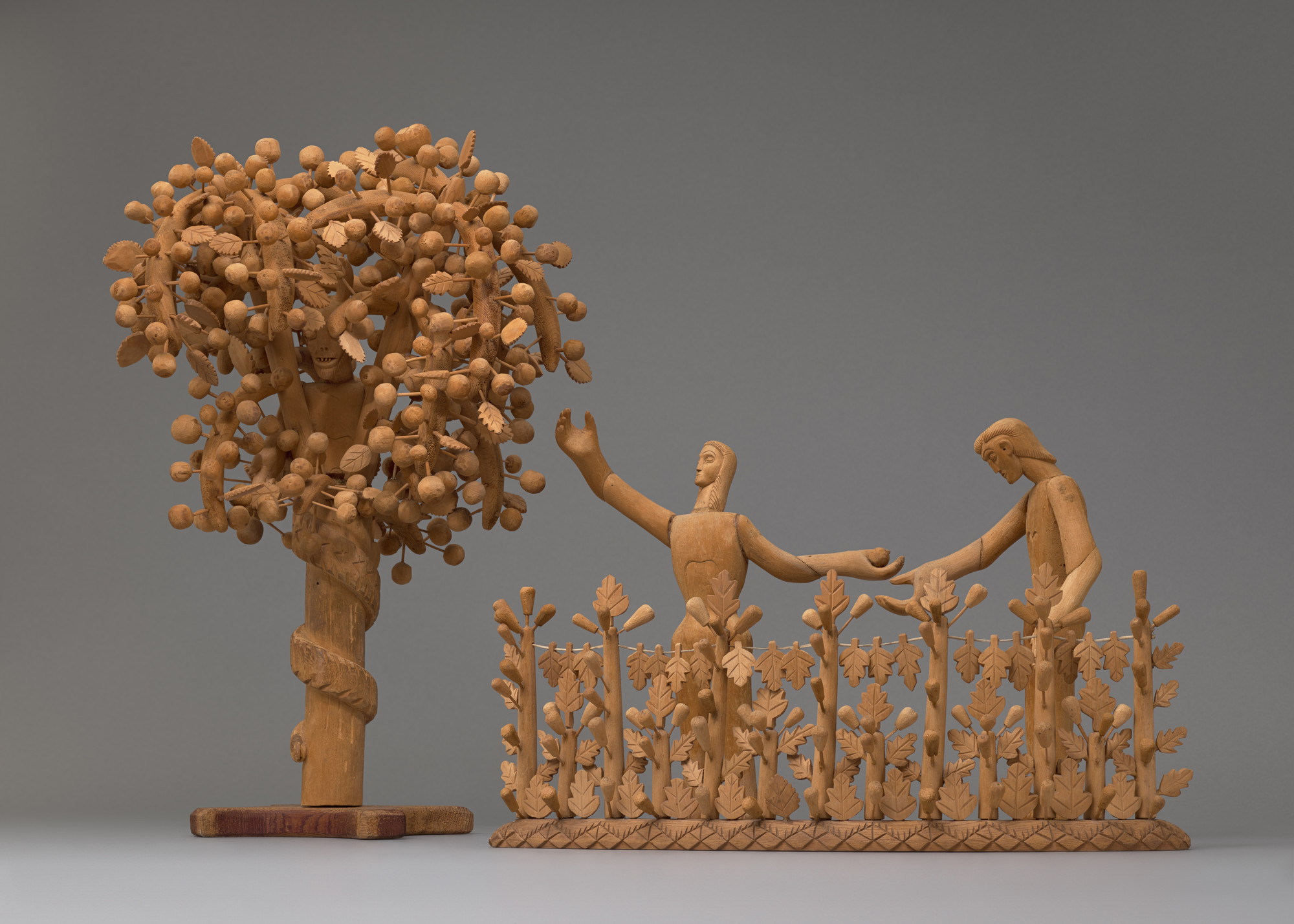 José Dolores López. Adam and Eve and the Serpent. c. 1930