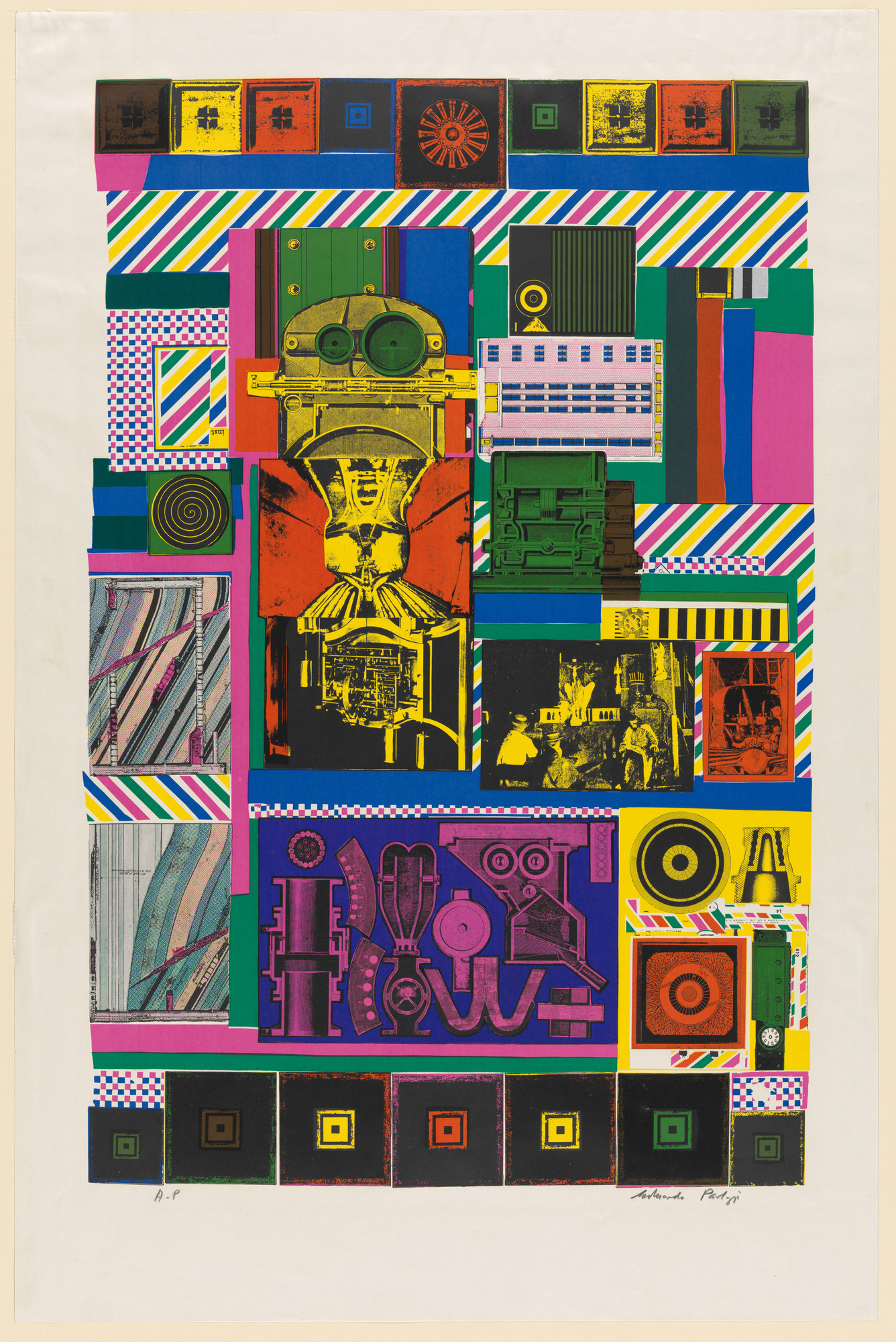 Eduardo Paolozzi. Conjectures to Identity