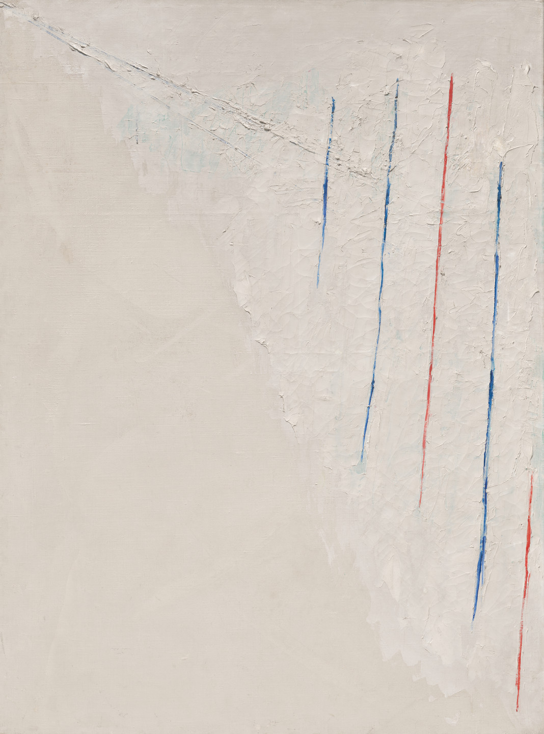 Alejandro Otero. Colored Lines on White Background. 1950