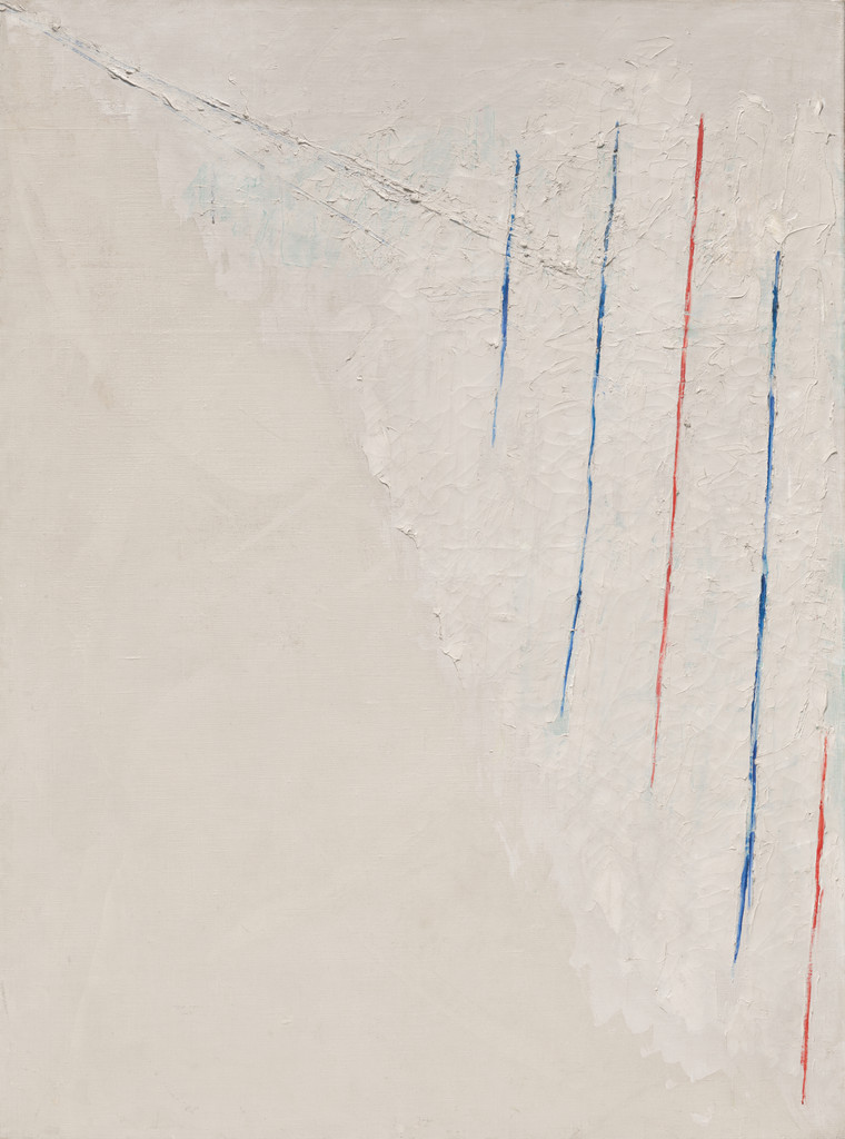 Colored Lines on White Background