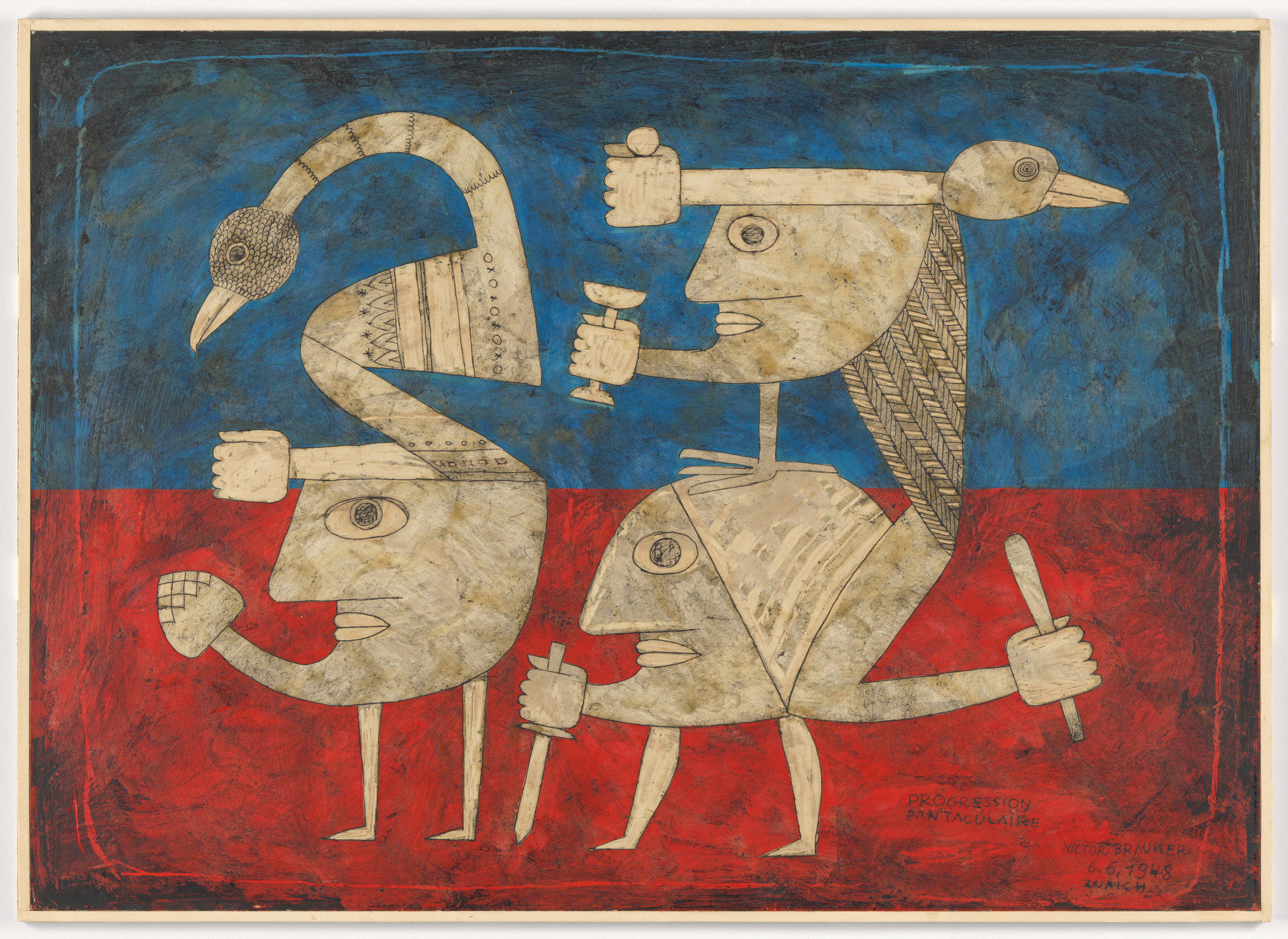 Victor Brauner. Pantacular Progression (Progression pantaculaire). 1948
