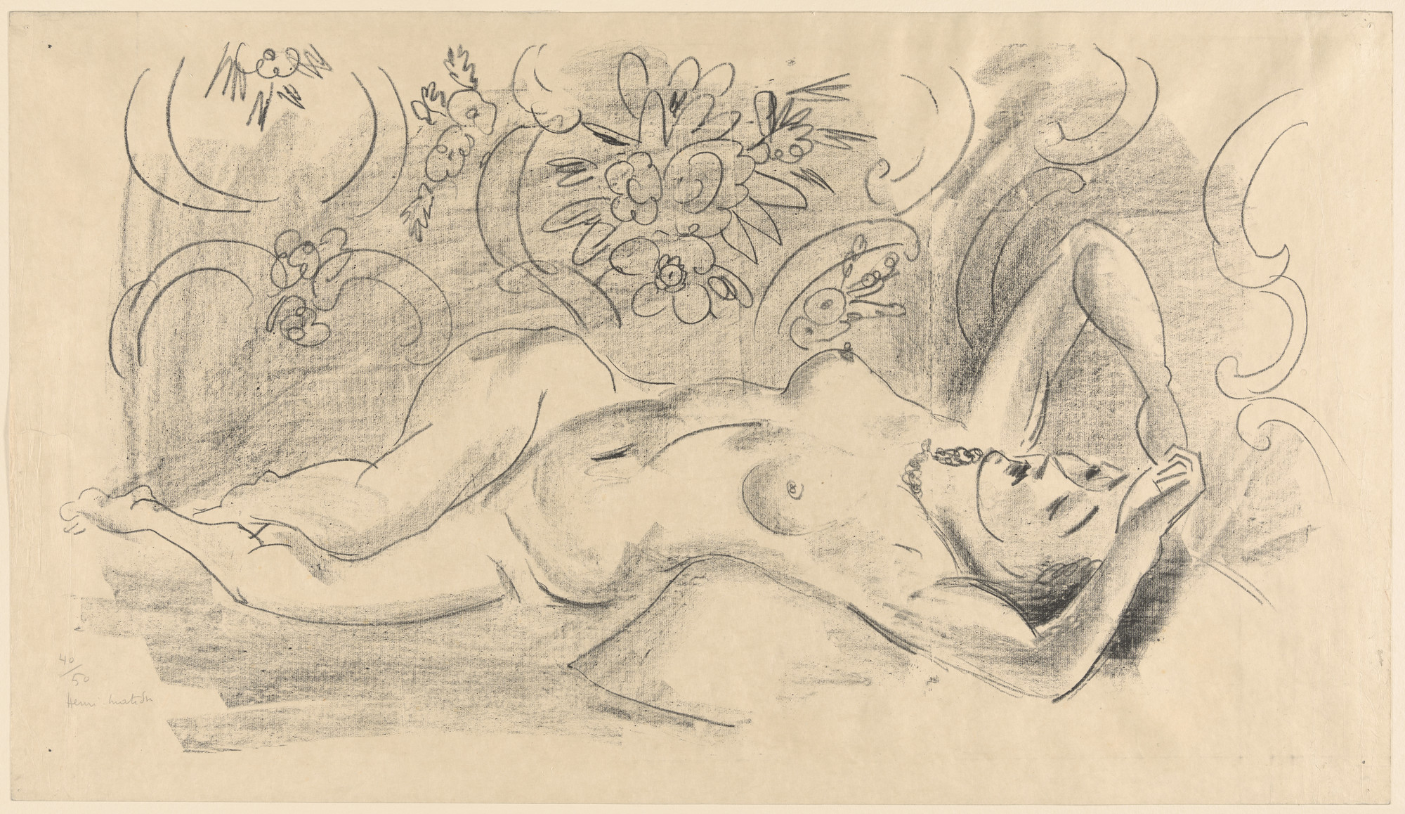 Henri Matisse. Nude. Study of Twisting Body. (Nu. Étude de torsion du corps)