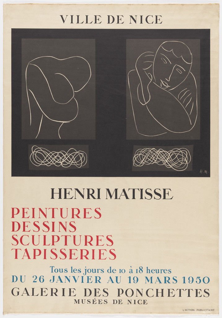 Poster for an exhibition at Musée de Nice