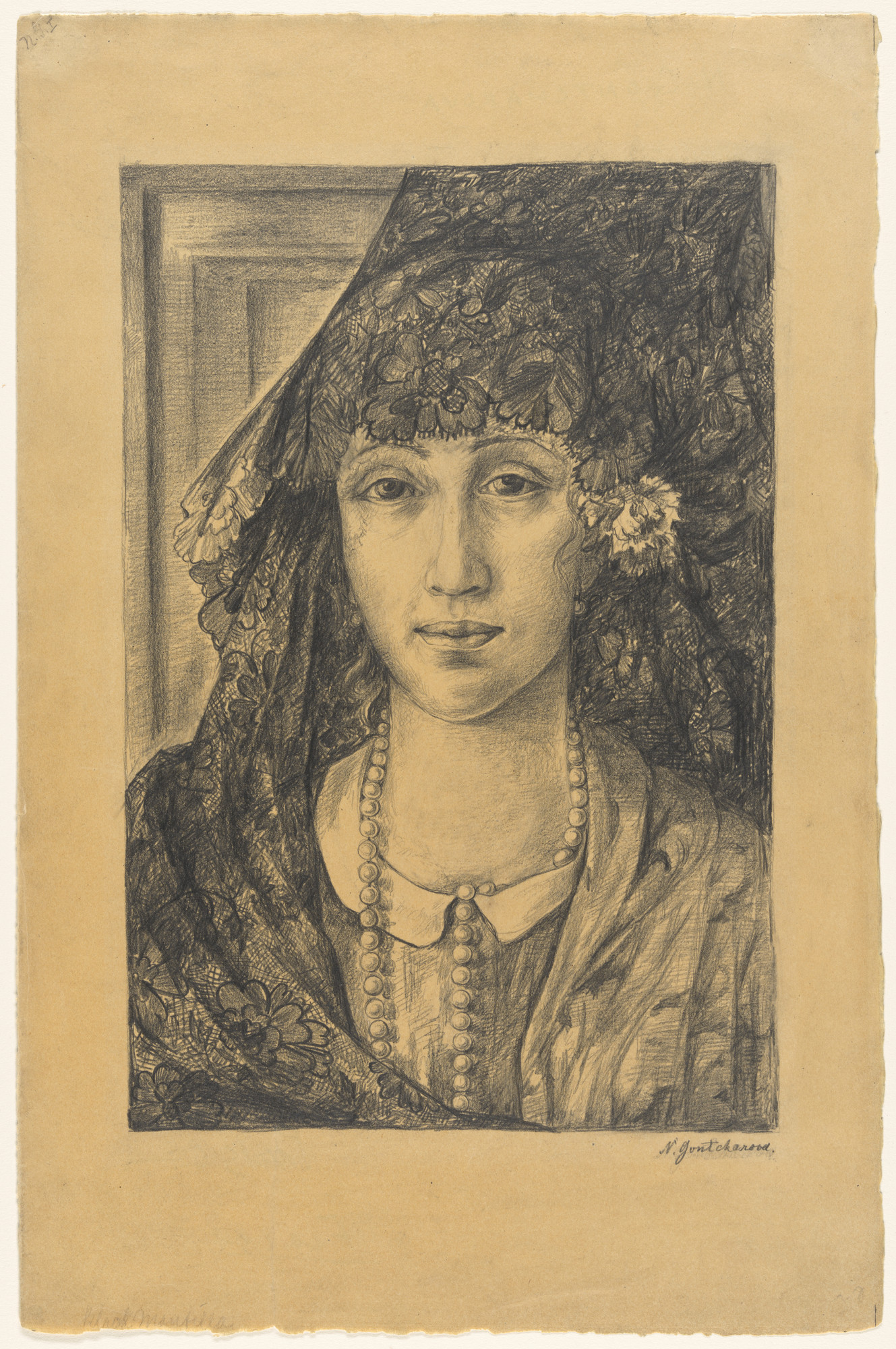 Natalia Goncharova. Portrait