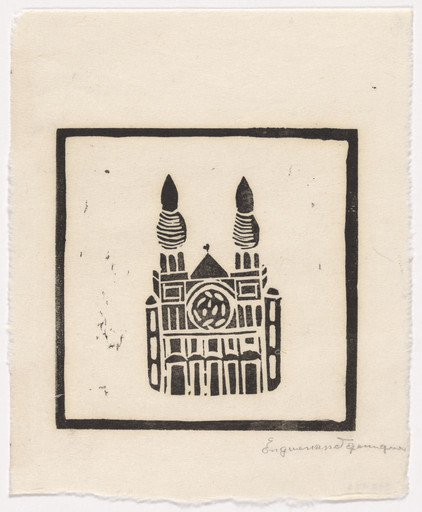 Untitled from 10 Original Woodcuts Signed by the Popular Painters of Haiti (10 Gravures Originales signées par les peintres populaires d'Haiti)