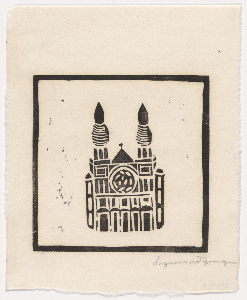 Untitled from 10 Original Woodcuts Signed by the Popular Painters of Haiti (10 Gravures Originales signées par les peintres populaires d'Haiti)