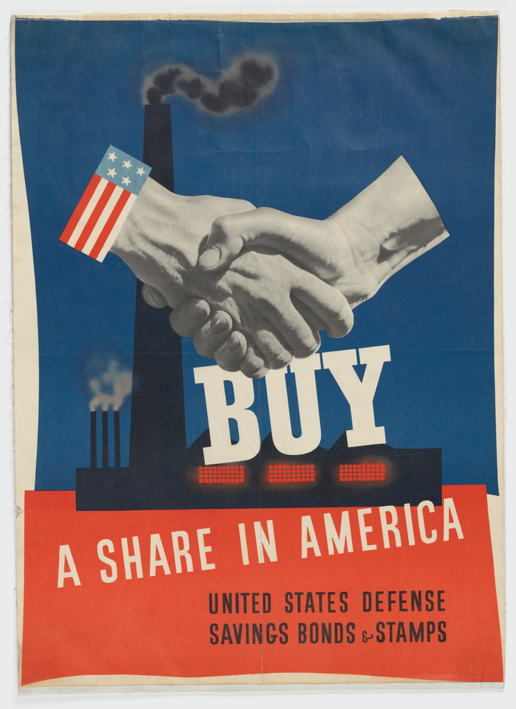 Buy a Share in America (Winning entry for the MoMA National Defense Poster Competition [Defense Bond Posters])