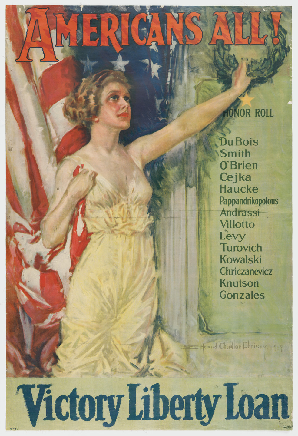 Howard Chandler Christy. Americans All! Victory Liberty Loan. 1919