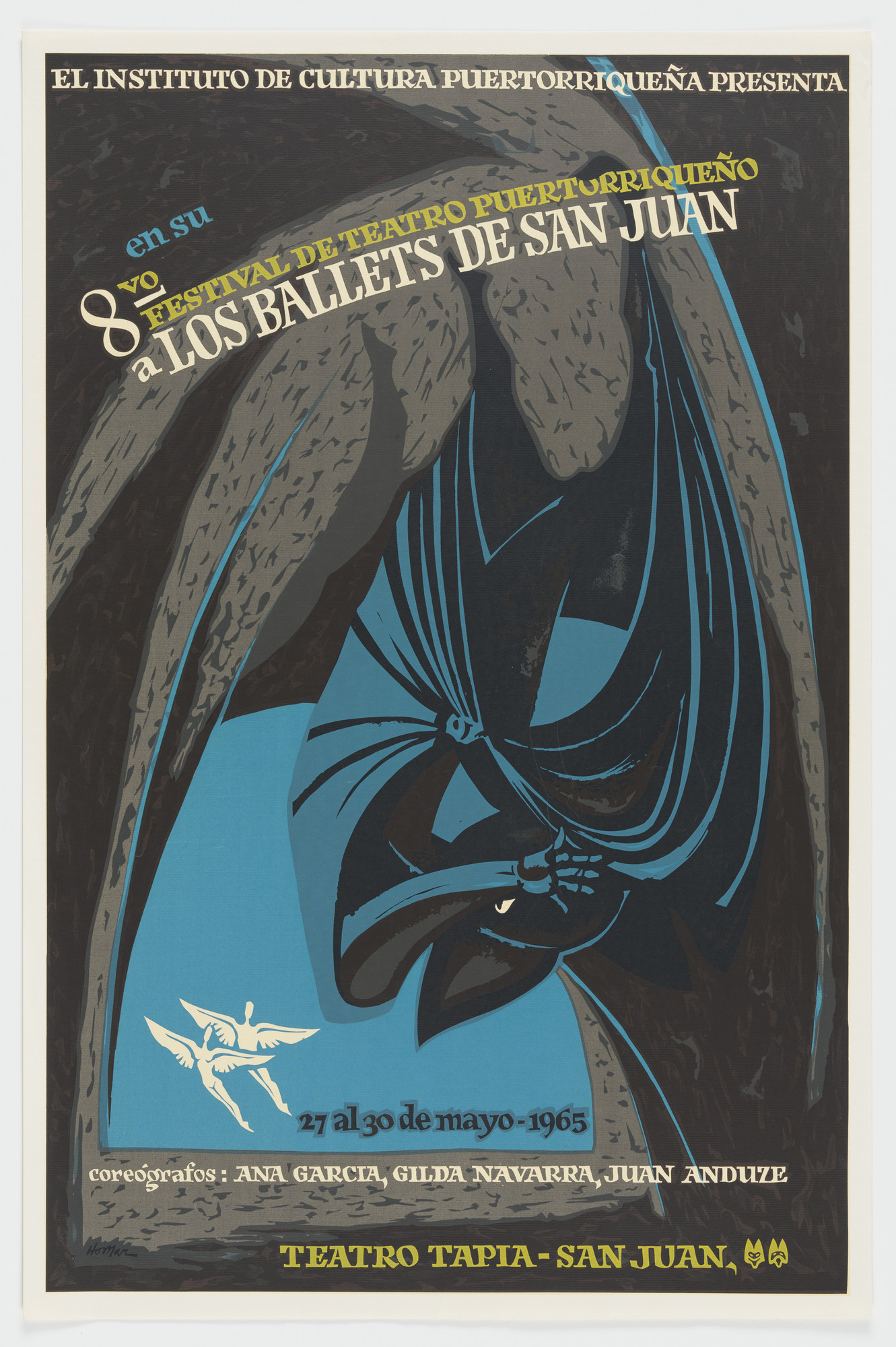 Lorenzo Homar. 8vo Festival de Teatro Puertorriqueño: Los Ballets de San Juan