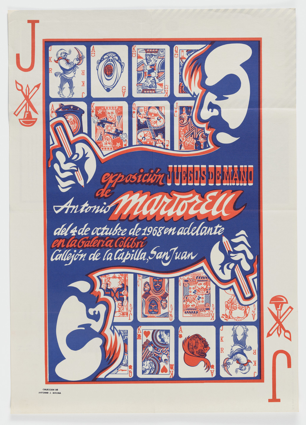Antonio Martorell. Exposición Juegos de mano, de Antonio Martorell. 1968