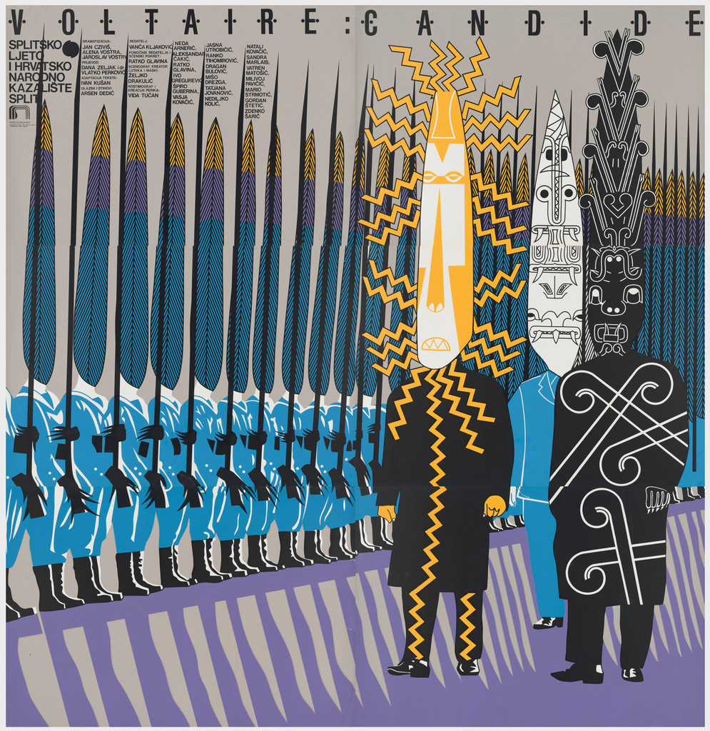 Voltaire, Candide (Poster for a performance at the Croatian National Theater [HNK], Split)