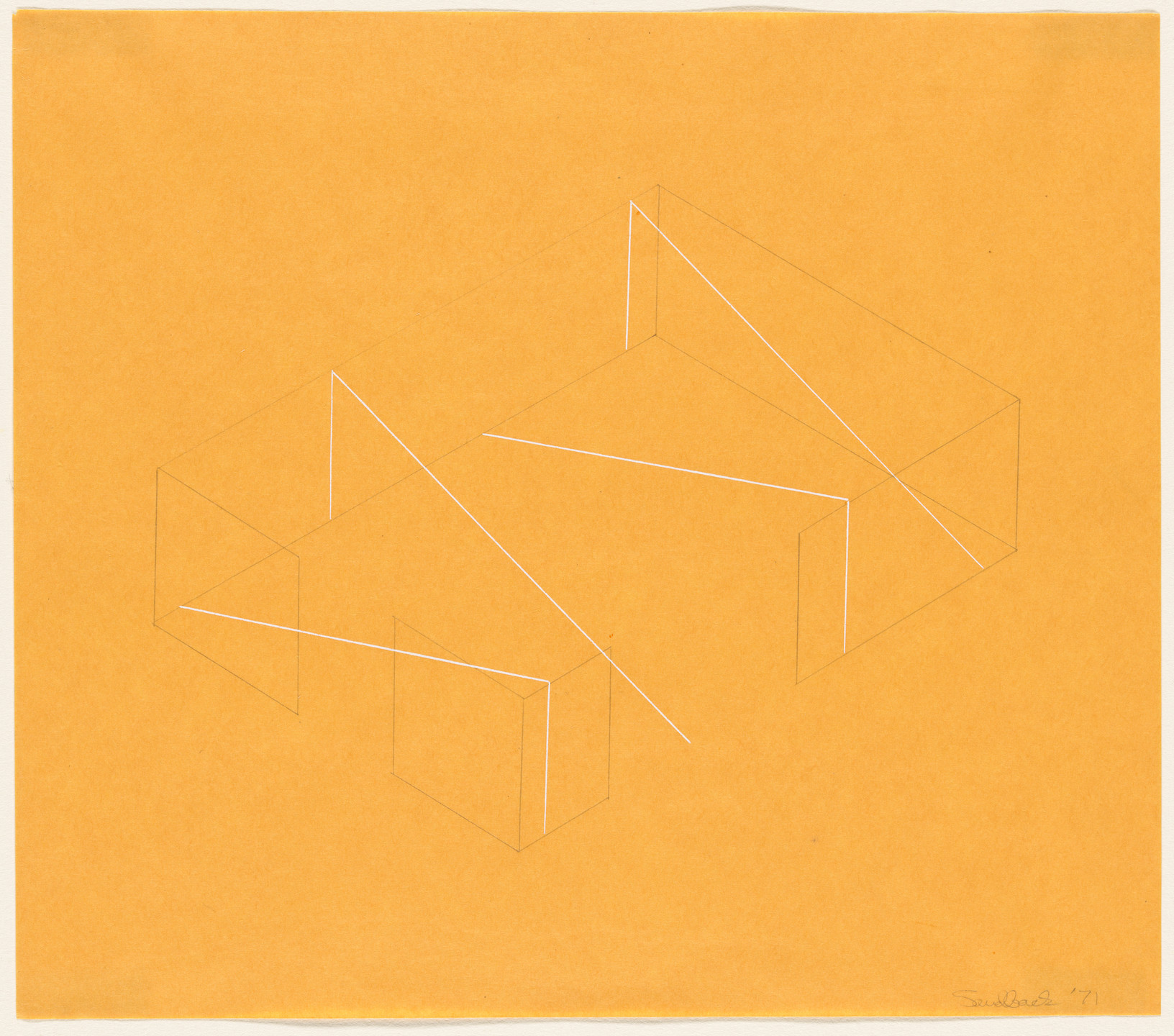 Fred Sandback. Study for a Sculpture. 1971