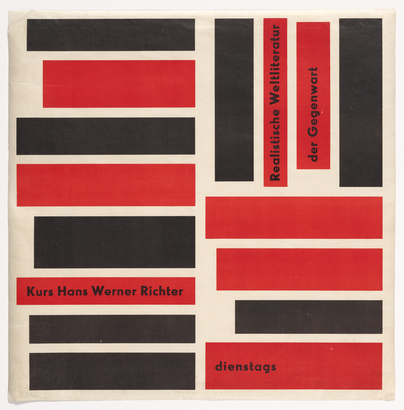 Otl Aicher (also known as Otto Aicher). Realistische Weltliteratur der Gegenwart. 1949-51