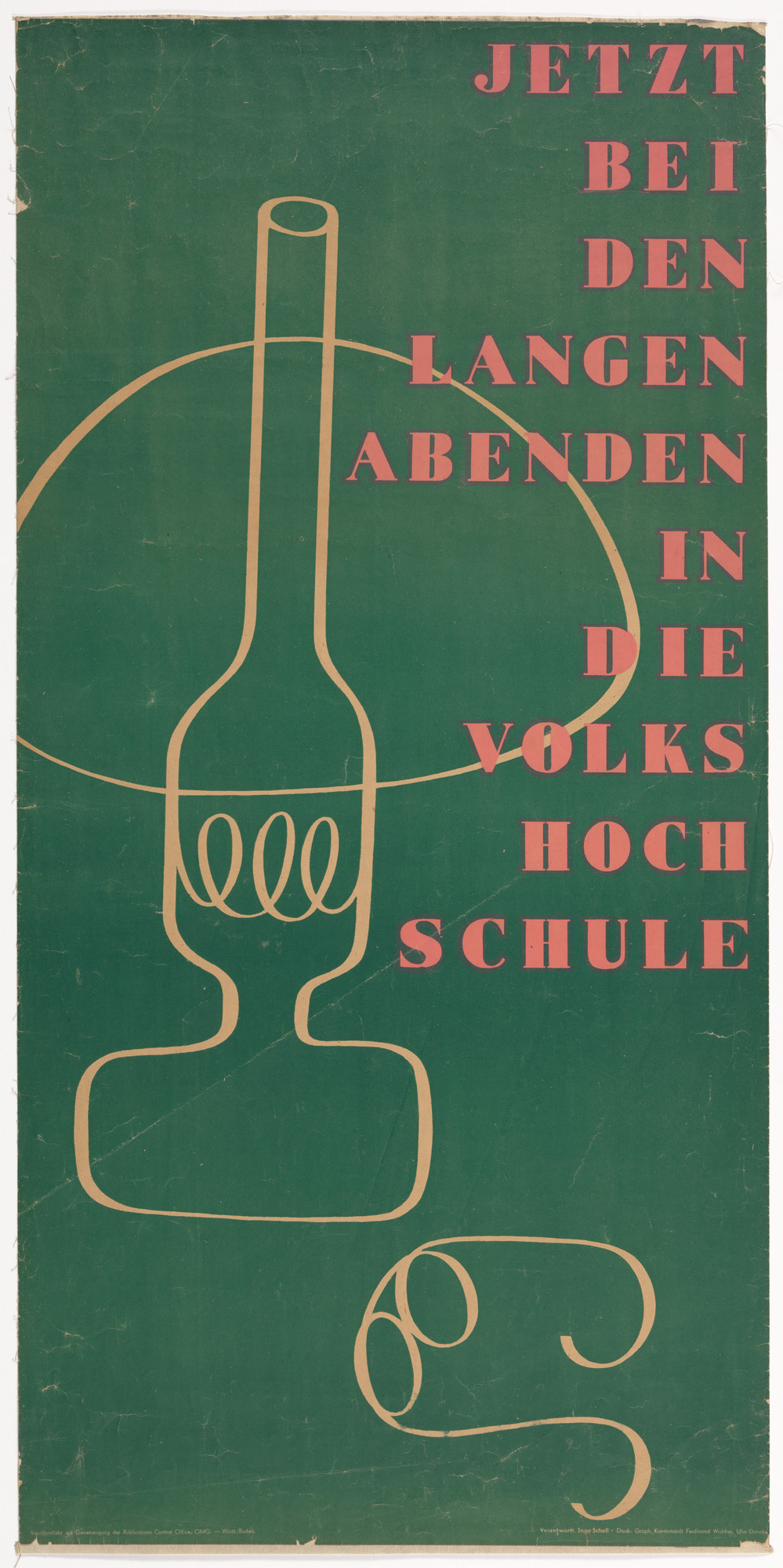 Otl Aicher (also known as Otto Aicher). Jetzt bei den Langen Abenden in die Volks Hoch Schule