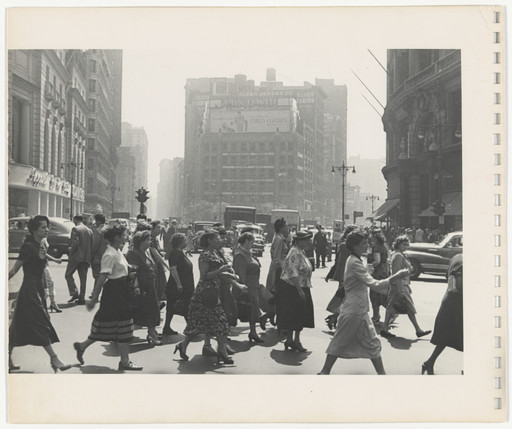 Rudy Burckhardt. Untitled photographs from an untitled album with a sonnet by Edwin Denby. 1946-47