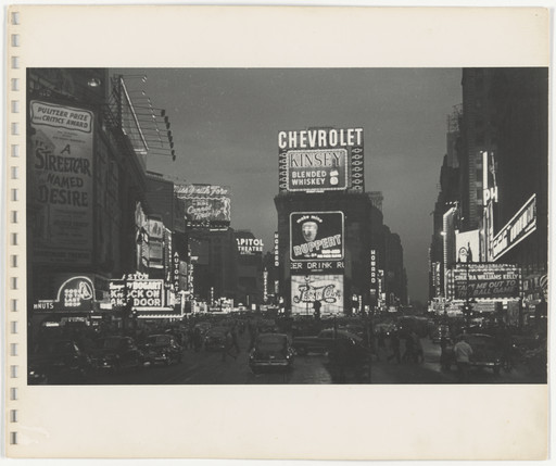 Rudy Burckhardt. Untitled photographs from an untitled album with a sonnet by Edwin Denby. 1946-47