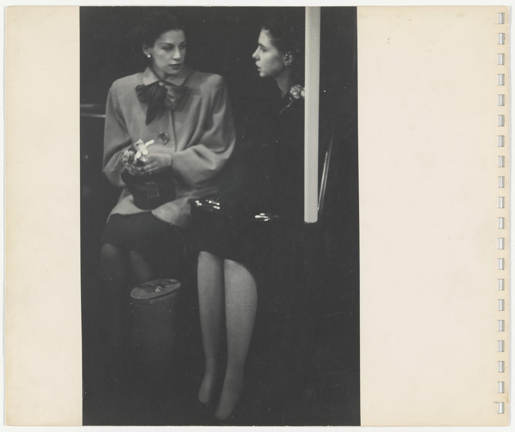Rudy Burckhardt. Untitled photographs from an untitled album with a sonnet by Edwin Denby. 1946-47