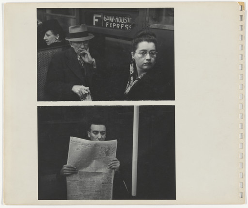 Rudy Burckhardt. Untitled photographs from an untitled album with a sonnet by Edwin Denby. 1946-47